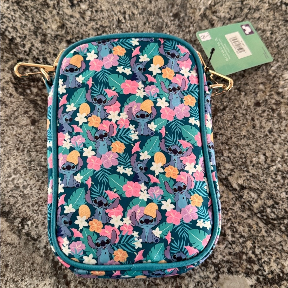 Disney Stitch Floral Crossbody Bag - Picture 2 of 4